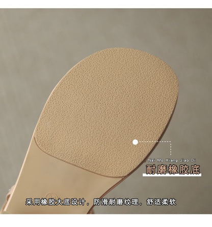 Heel Strappy Block Sandals