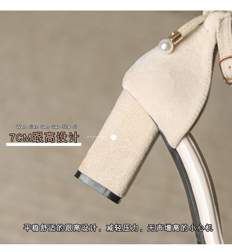 Sandals Heel Ankle Chunky Strap