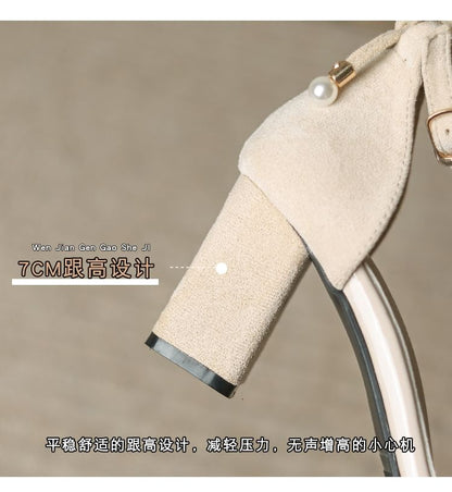 Sandals Heel Ankle Chunky Strap