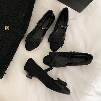 Mules Jane Kitten Heel Shoes Mary / Bow
