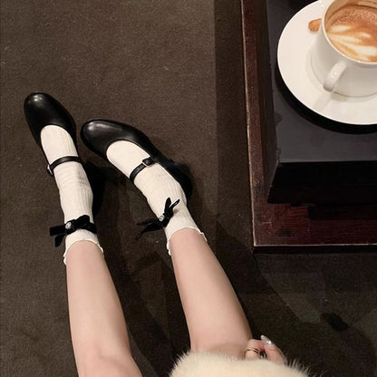 Chunky Pumps Heel Mary Jane