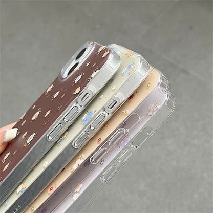 Floral Phone Case - 15 Pro Max / 15 Pro / 15 / 14 Pro Max / 14 Pro / 14 / 13 Pro Max / 13 Pro / 13 / 12 Pro Max / 12 Pro / 12 / 11