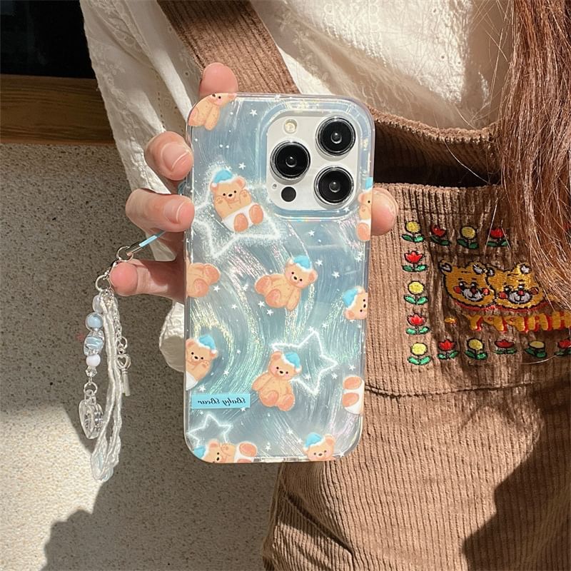 Bear Phone Case - 15 Pro Max / 15 Pro / 15 / 14 Pro Max / 14 Pro / 14 / 13 Pro Max / 13 Pro / 13 / 12 Pro Max / 12 Pro / 12 / 11