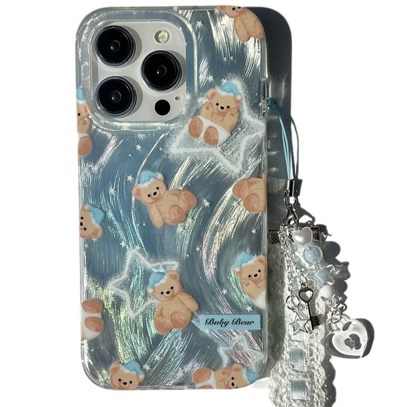 Bear Phone Case - 15 Pro Max / 15 Pro / 15 / 14 Pro Max / 14 Pro / 14 / 13 Pro Max / 13 Pro / 13 / 12 Pro Max / 12 Pro / 12 / 11