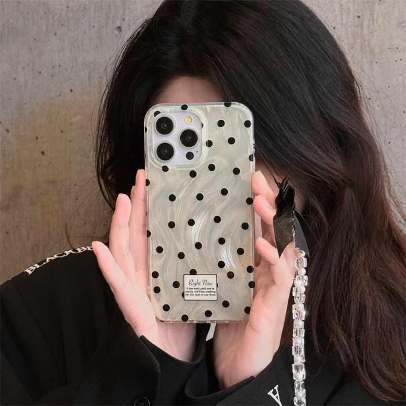 Polka Dot Phone Case - 15 Pro Max / 15 Pro / 15 / 14 Pro Max / 14 Pro / 14 / 13 Pro Max / 13 Pro / 13 / 12 Pro Max / 12 Pro / 12 / 11