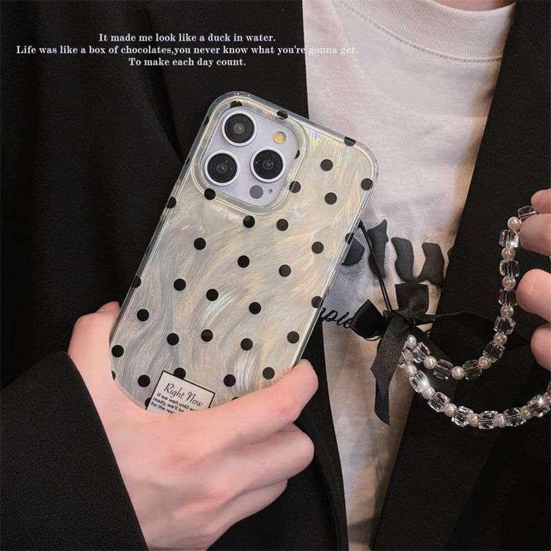 Polka Dot Phone Case - 15 Pro Max / 15 Pro / 15 / 14 Pro Max / 14 Pro / 14 / 13 Pro Max / 13 Pro / 13 / 12 Pro Max / 12 Pro / 12 / 11