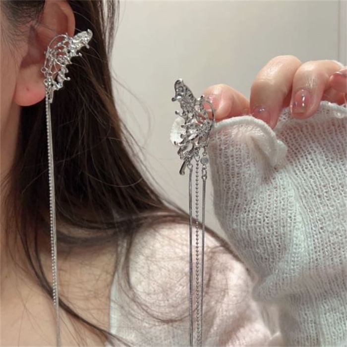 Butterfly Ear Alloy Cuff