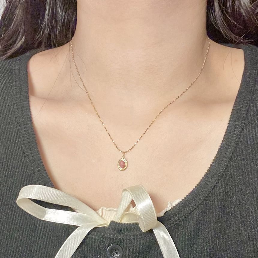 Pendant Alloy Oval Choker