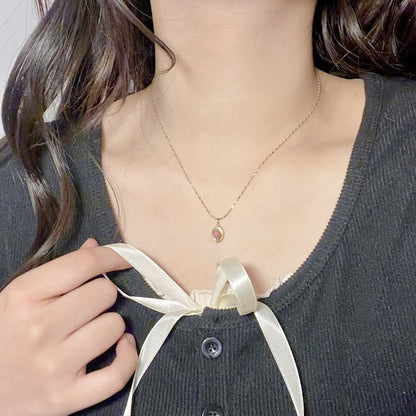 Pendant Alloy Oval Choker