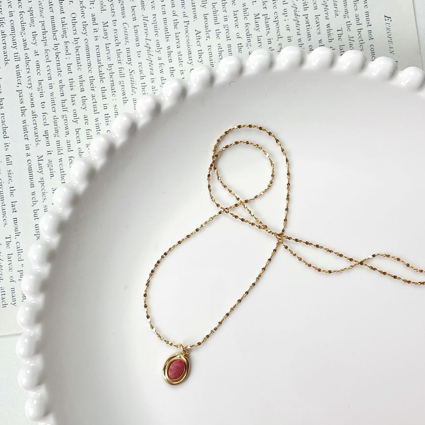 Pendant Alloy Oval Choker