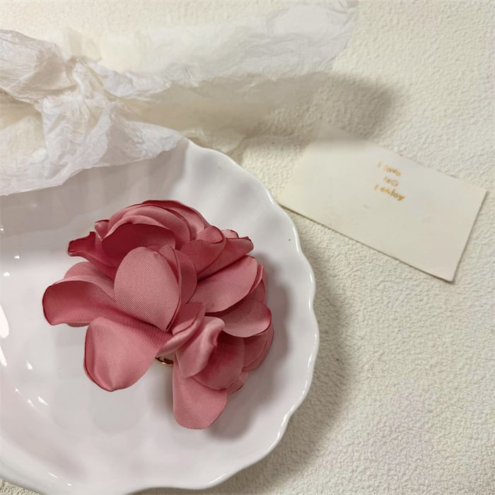 Ring Fabric Floral Open