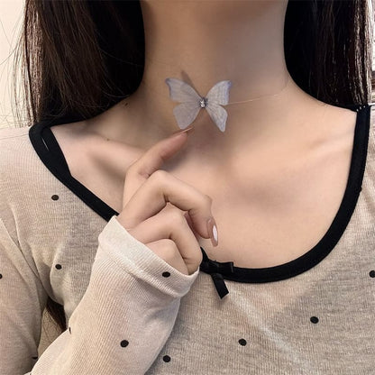 Butterfly Fabric Choker