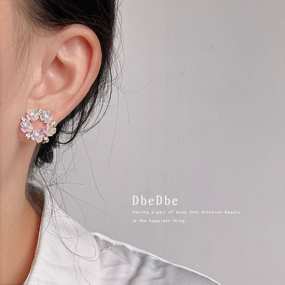 Alloy Earring Hoop Floral