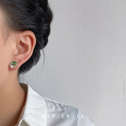 Gemstone Cuff Rhinestone Ear Faux Alloy