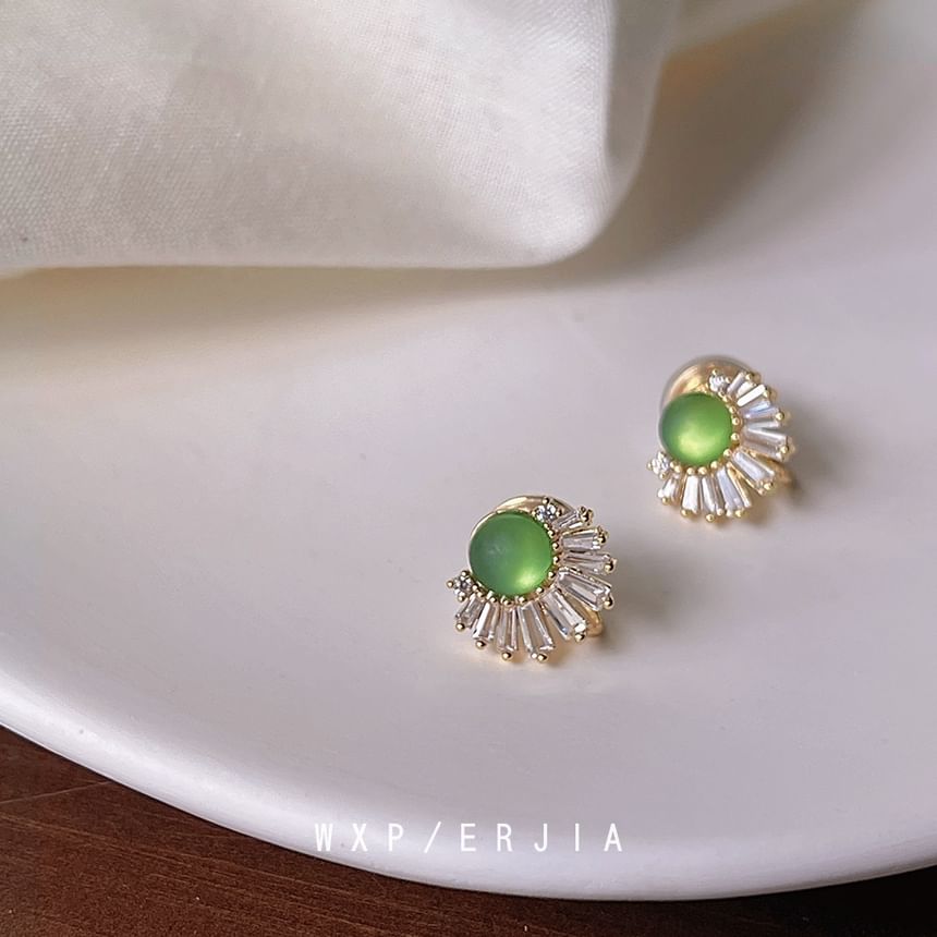 Gemstone Cuff Rhinestone Ear Faux Alloy