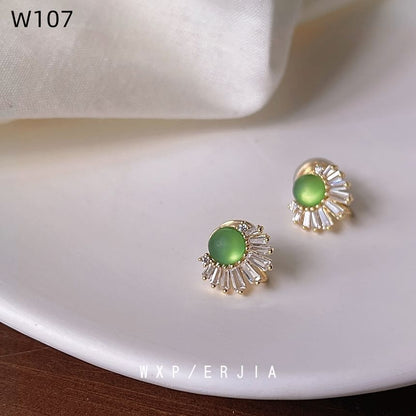 Gemstone Cuff Rhinestone Ear Faux Alloy