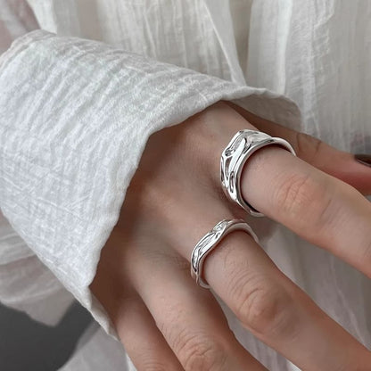 Irregular Alloy Open Ring