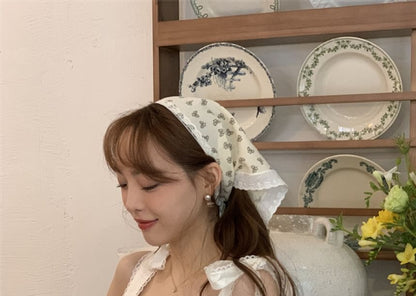 Scarf Designs) Embroidered Lace Triangle Head (Various