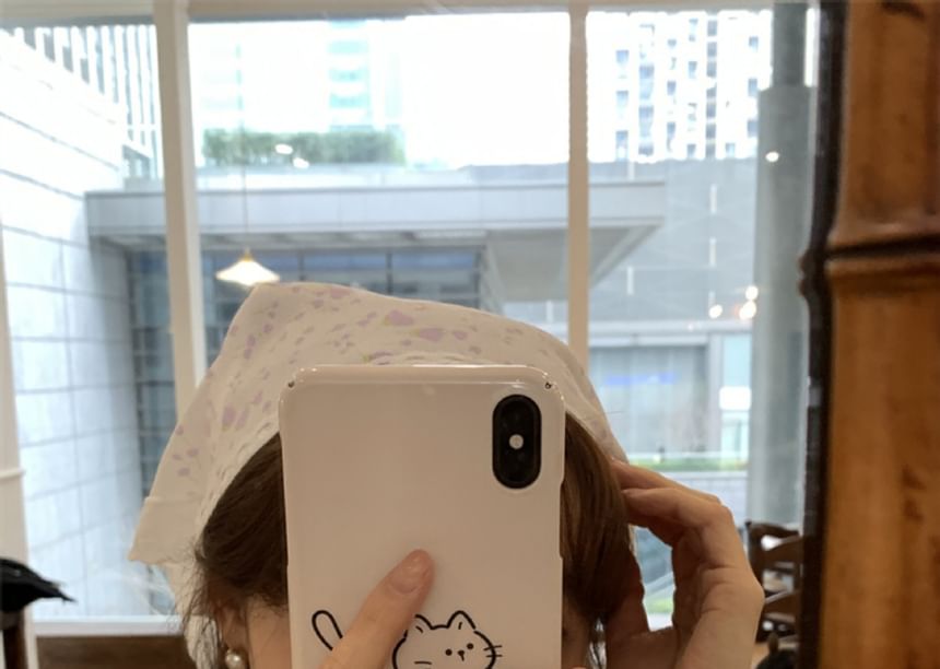 Scarf Designs) Embroidered Lace Triangle Head (Various