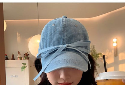Baseball Bow Cap Denim