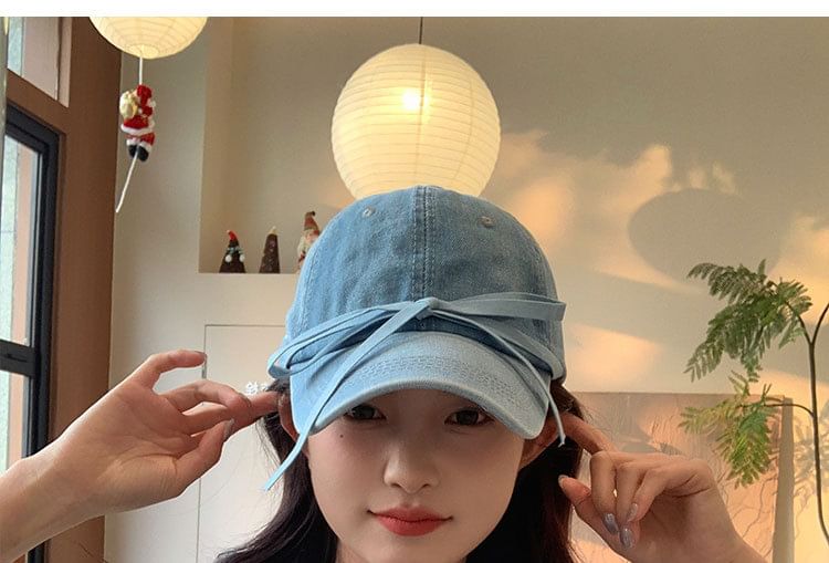 Baseball Bow Cap Denim
