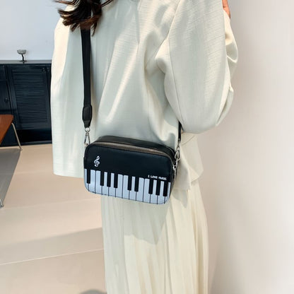 Bag Crossbody Piano Print