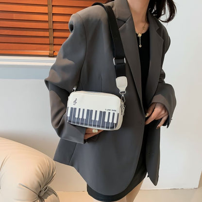 Bag Crossbody Piano Print