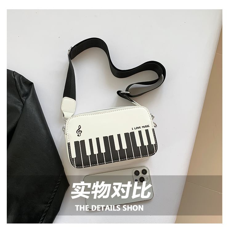 Bag Crossbody Piano Print
