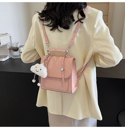 Charm Patterned Backpack Bag Set /