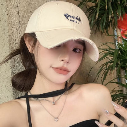 Baseball Cap Embroidered Lettering