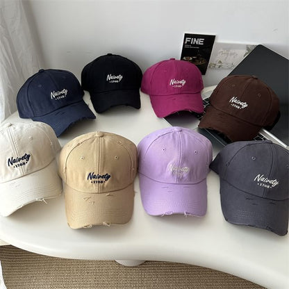 Baseball Cap Embroidered Lettering