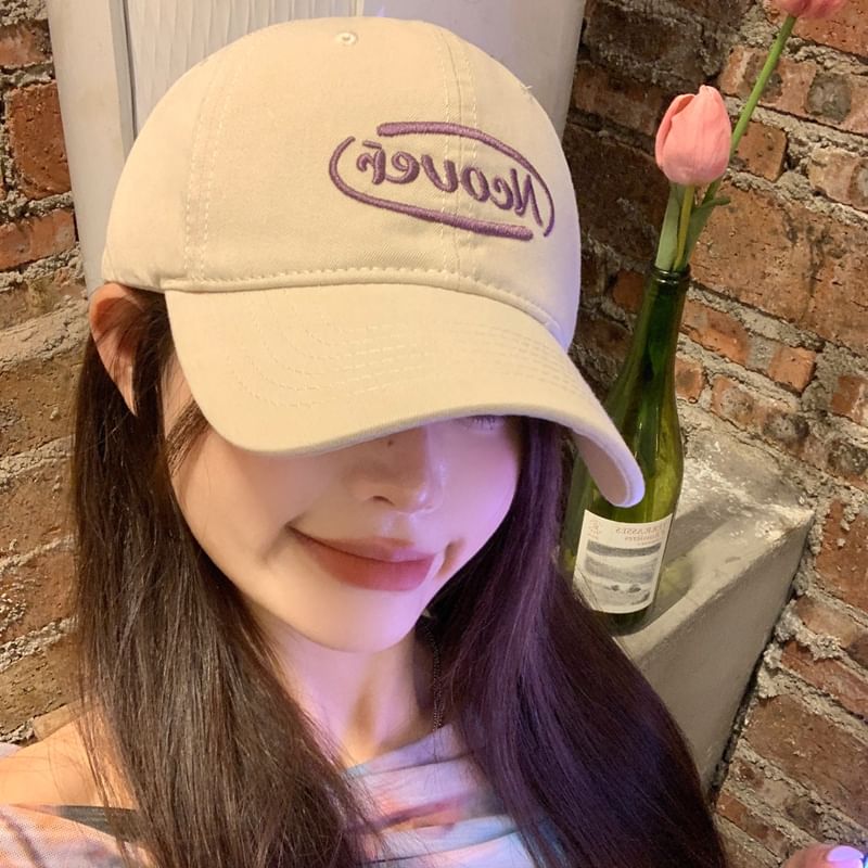 Baseball Lettering Embroidered Cap