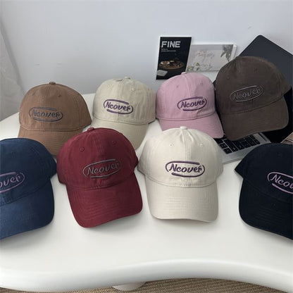 Baseball Lettering Embroidered Cap