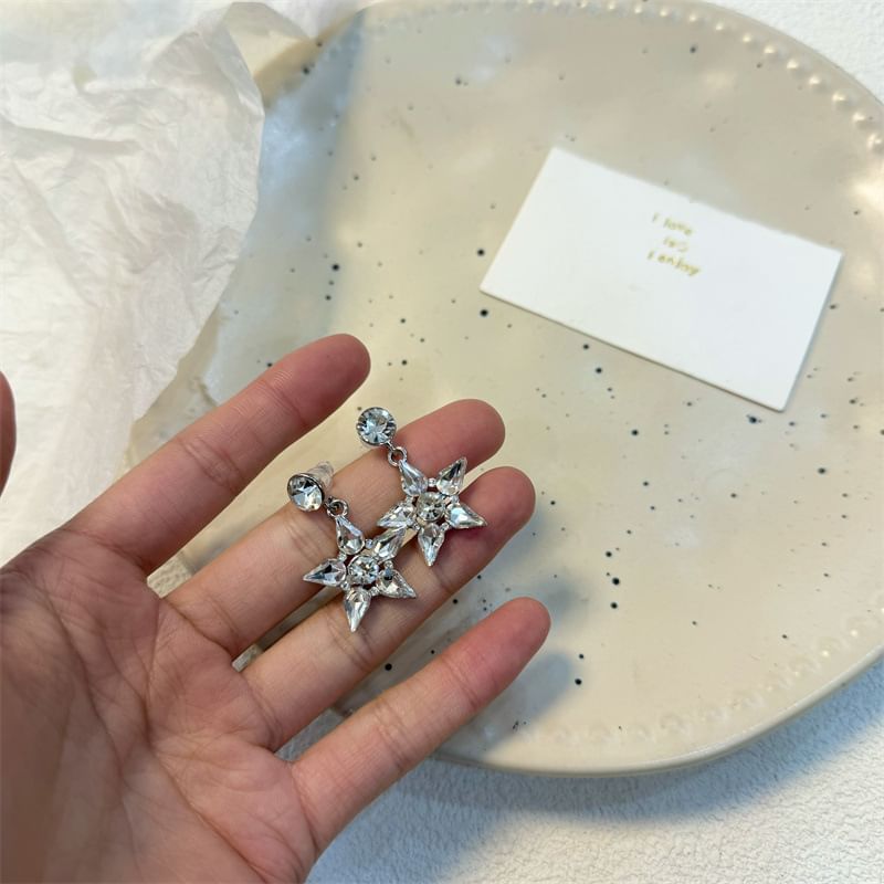 Star Drop Necklace Earring /