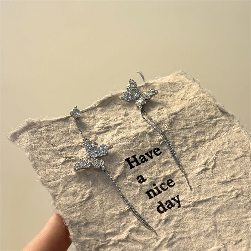 Drop Butterfly Earring