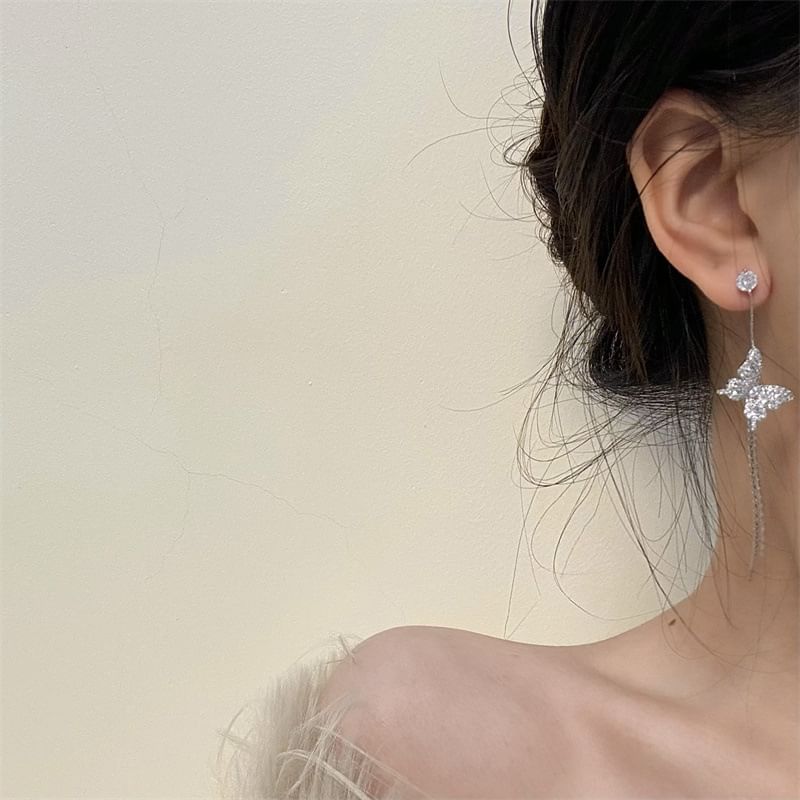 Drop Butterfly Earring