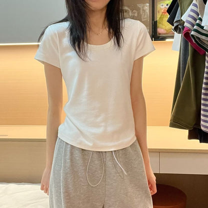 Tee Plain Short-Sleeve