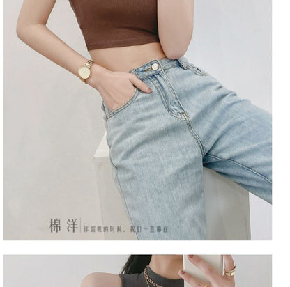 Tank Mock Neck Plain Crop Top