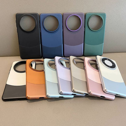 Case Phone Faux Leather Color Panel