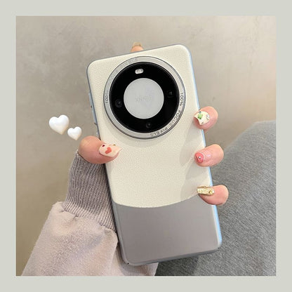 Case Phone Faux Leather Color Panel