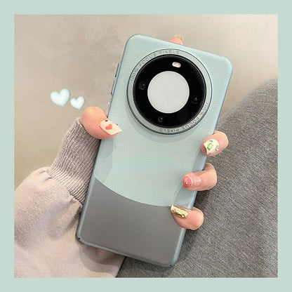 Case Phone Faux Leather Color Panel