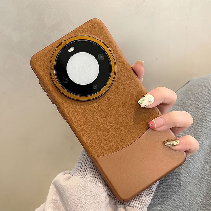 Case Phone Faux Leather Color Panel