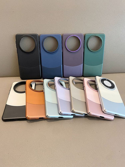 Case Phone Faux Leather Color Panel