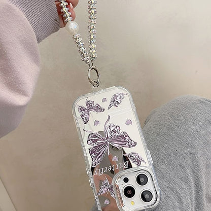Phone Butterfly Mirrored Case