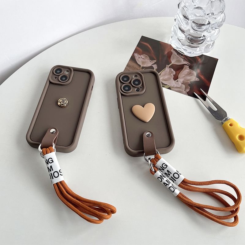 Phone Lettering Strap Case