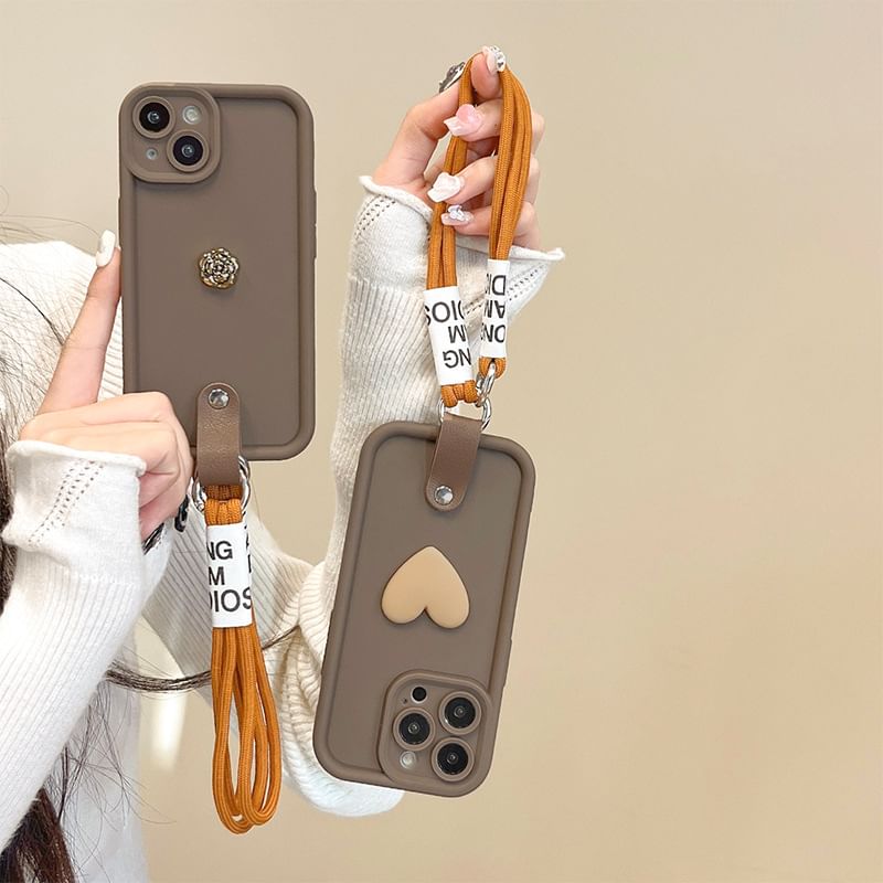 Phone Lettering Strap Case