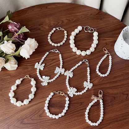 (Various Strap Phone Pearl Faux Designs)