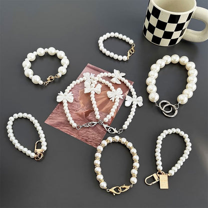 (Various Strap Phone Pearl Faux Designs)