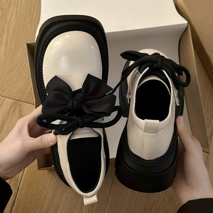 Lace-Up Shoes Derby Platform