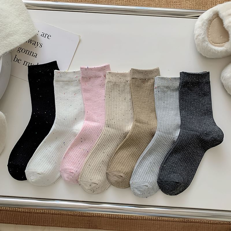 Ribbed Socks Set